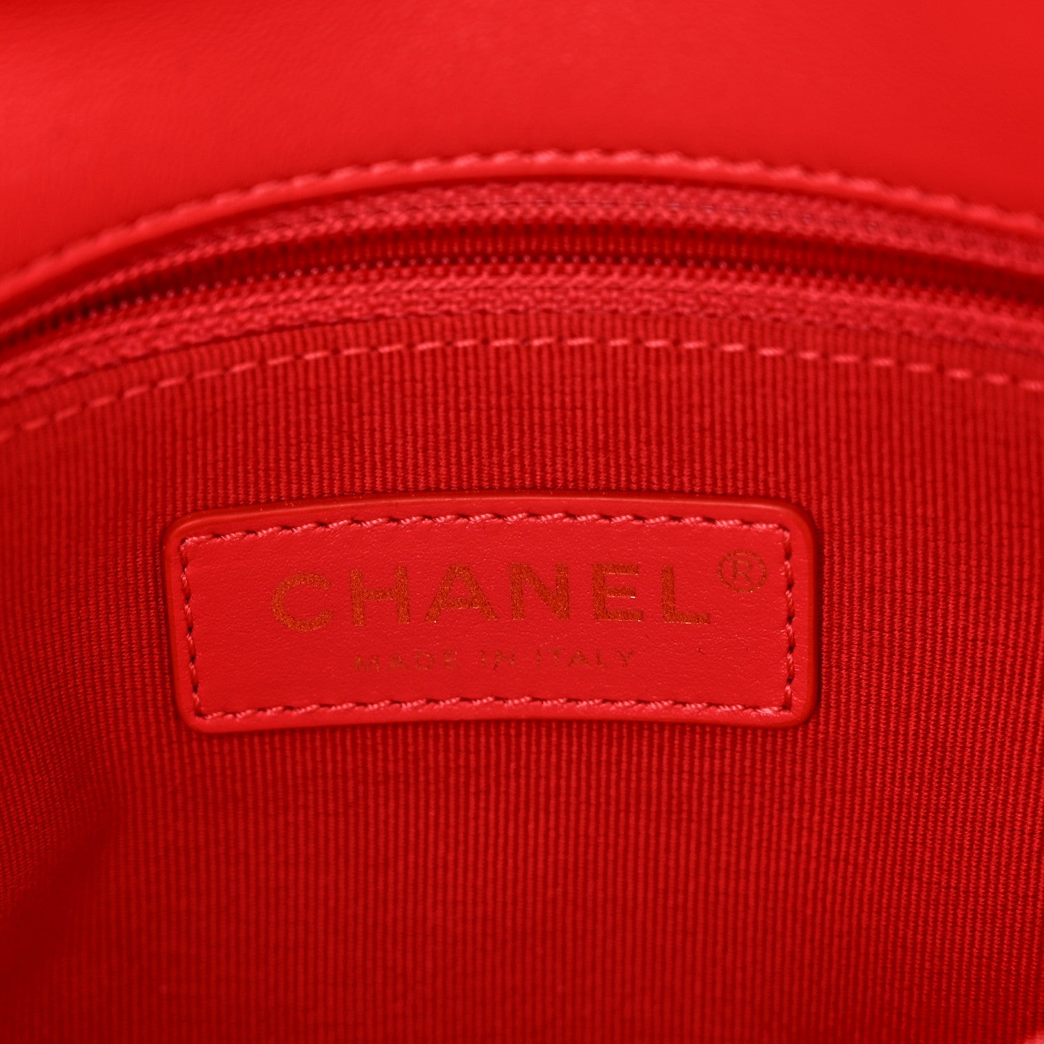 Chanel Lambskin Quilted Small Lacquered Chain Flap Red 5 of 10