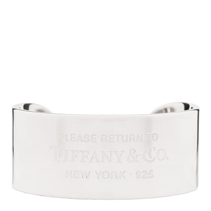 Tiffany Sterling Silver Wide Return To Tiffany Cuff Bracelet 1 of 5