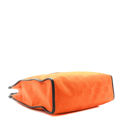 Gucci Econyl Nylon Monogram Off The Grid Long Tote Bag Carrot Orange Black 4 of 10