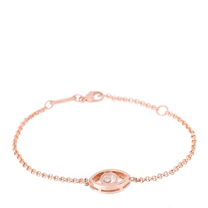 Chopard 18K Rose Gold Diamond Good Luck Charms Eye Bracelet 1 of 6