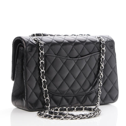 Chanel Lambskin Quilted Medium Double Flap Black 4 of 8