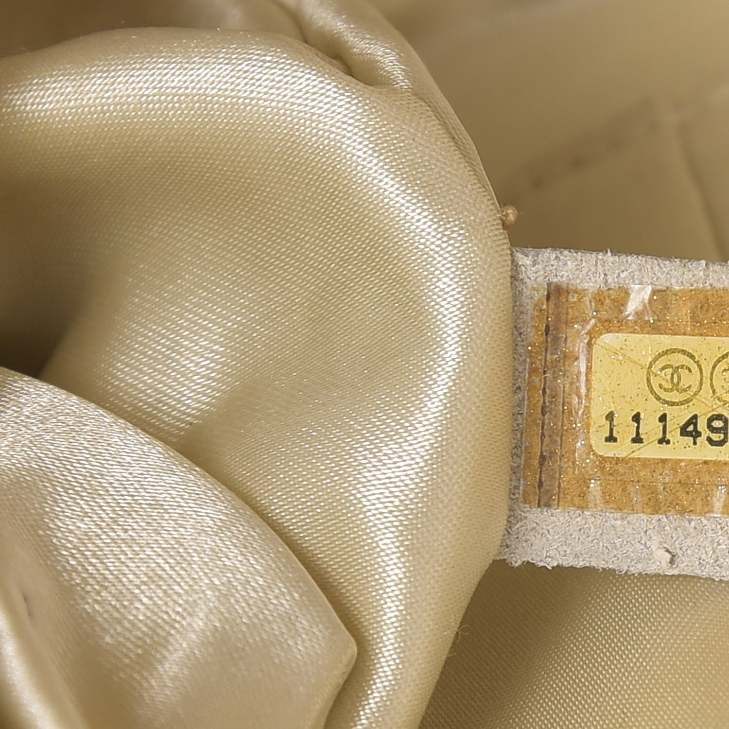 Chanel Calfskin Perforated 50's Satchel Yellow 9 of 12