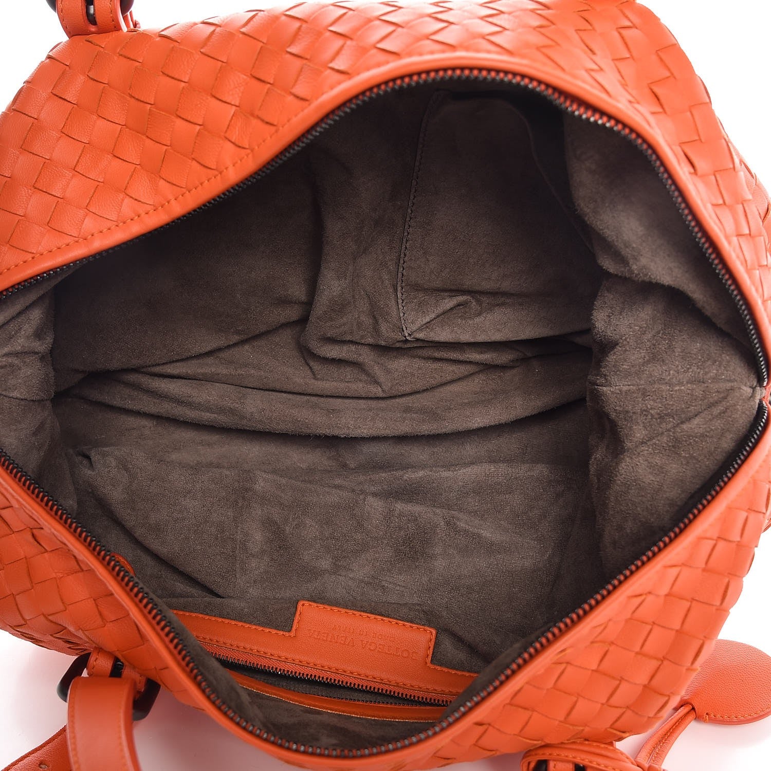 Bottega Veneta Nappa Intrecciato Montaigne Satchel Tangerine 5 of 12