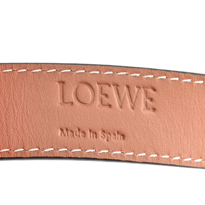 Loewe Embroidered Raffia Basket Tote Bag Natural Tan Red 6 of 11