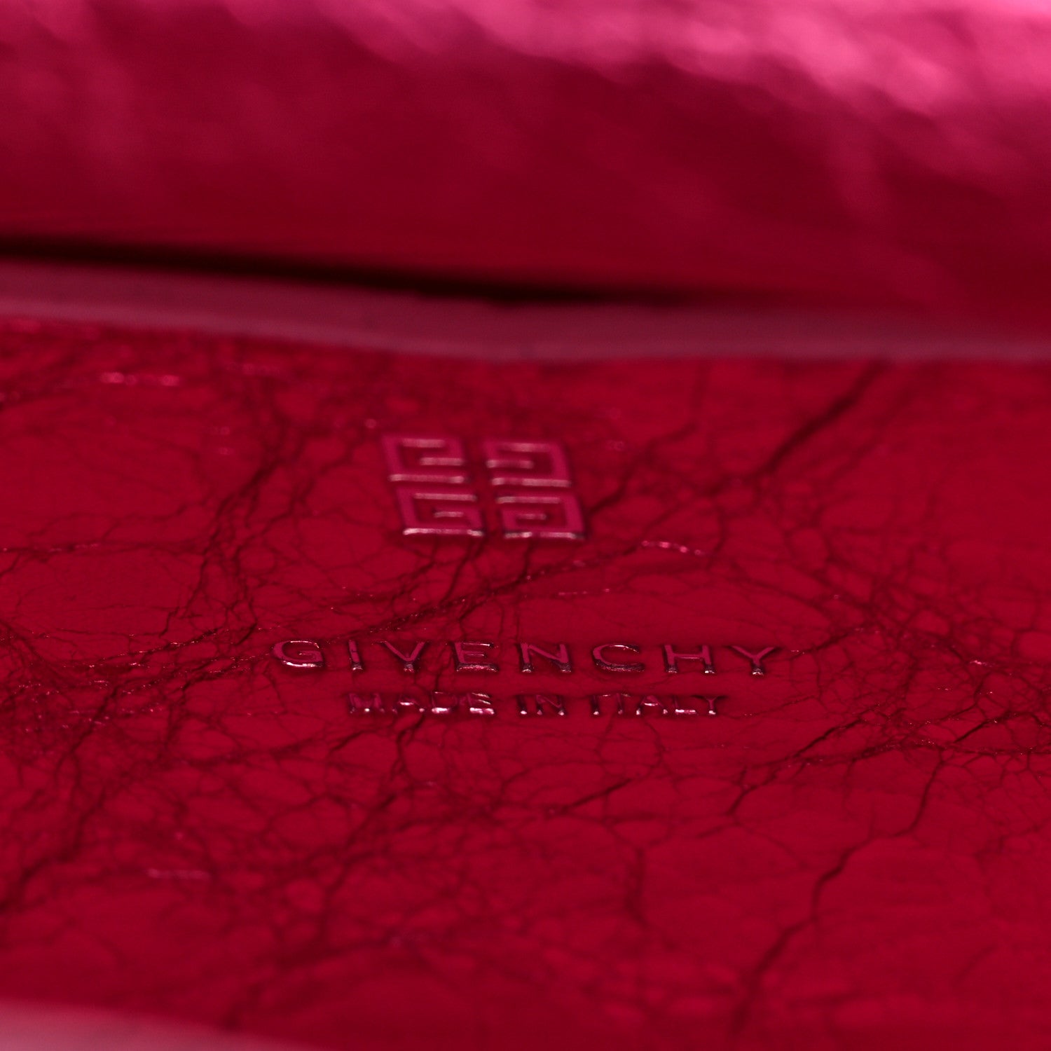 Givenchy Lambskin Satin Strass Mini Antigona Stretch Neon Pink 6 of 9