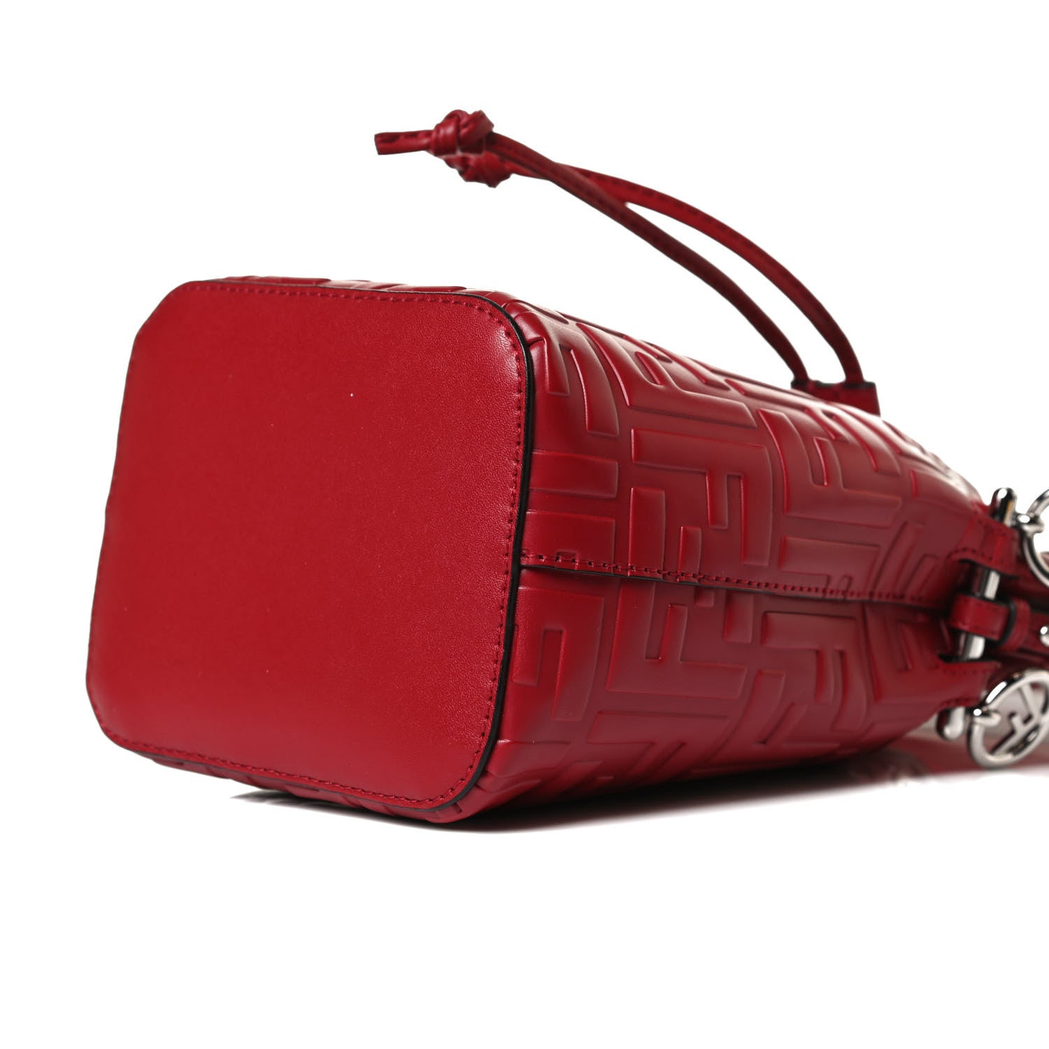 Fendi Vitello Liberty F is Fendi FF 1974 Embossed Mini Mon Tresor Bucket Bag Fragola 11 of 13