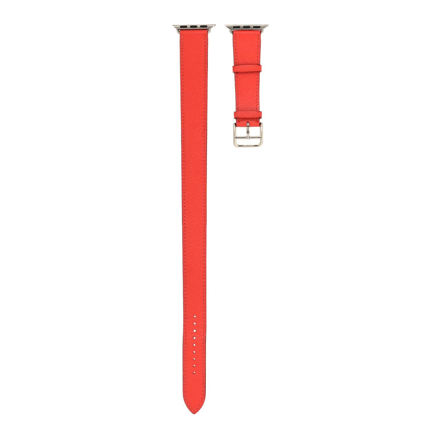 Hermes Epsom 38mm Apple Watch Double Tour Band Rose Jaipur 1 of 5
