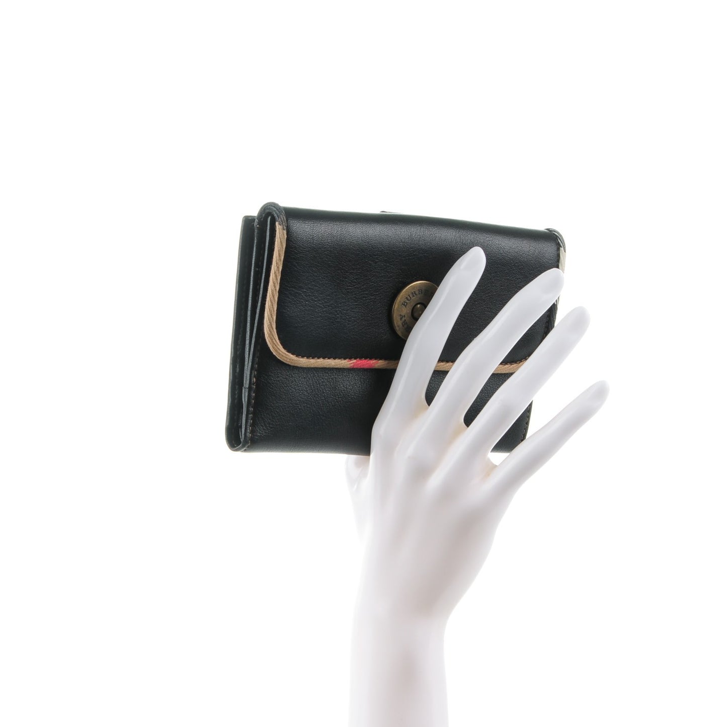 Calfskin Nova Check Wallet Black