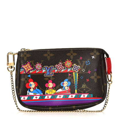 Louis Vuitton Monogram 2020 Christmas Animation Bumper Cars Mini Pochette Accessories Coquelicot 1 of 6