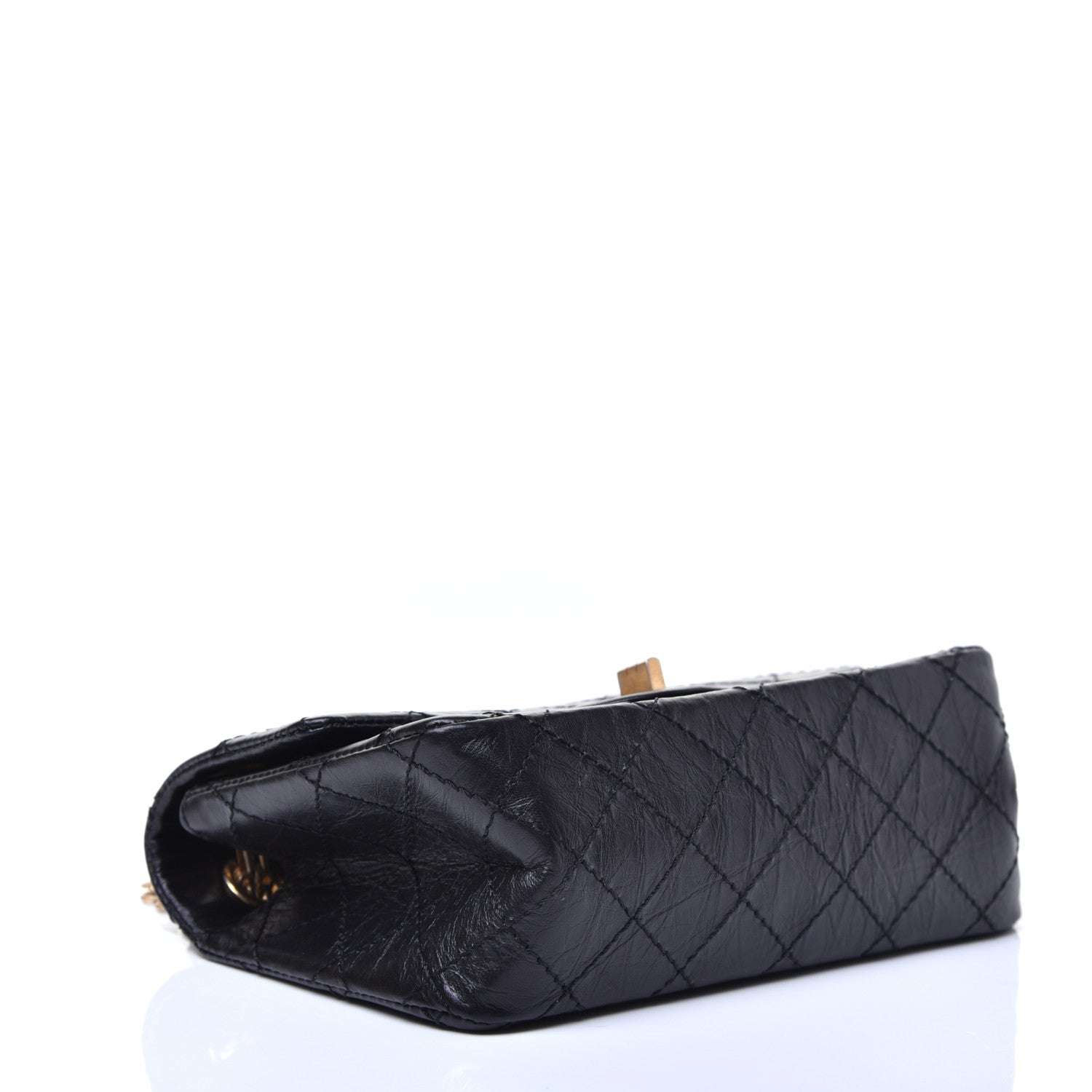 Chanel Aged Calfskin Quilted 2.55 Reissue Mini Flap Black 4 of 10