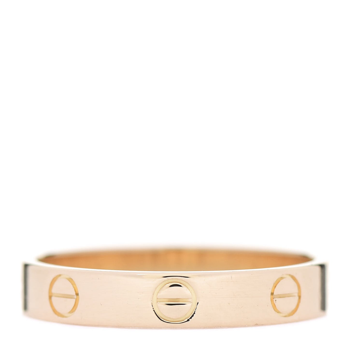 18K Yellow Gold 3.5mm LOVE Wedding Band Ring 58 8.25