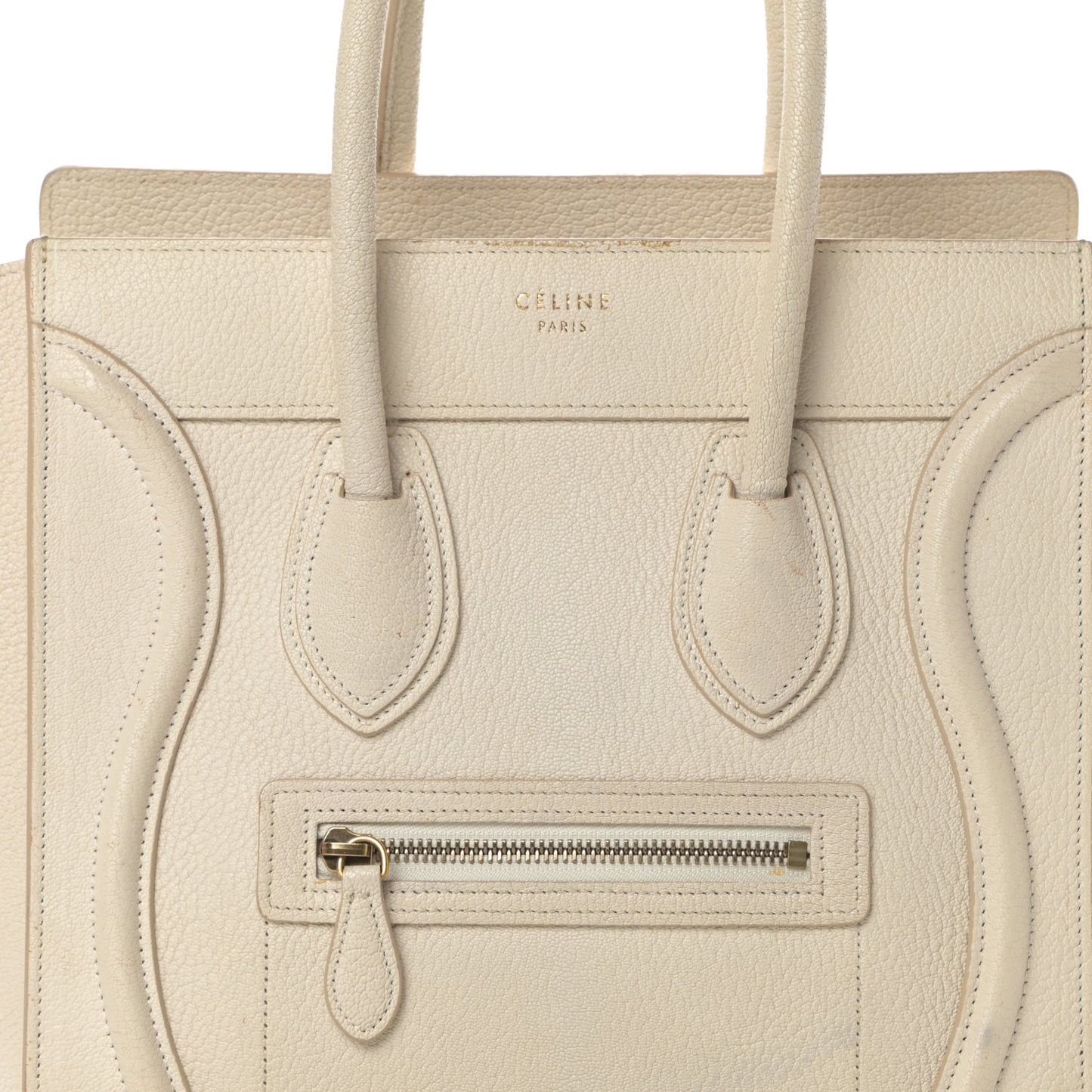 Goatskin Micro Luggage White