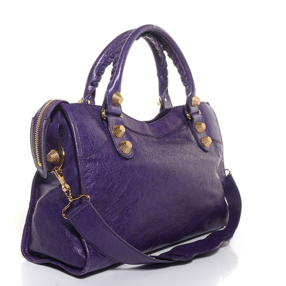 Balenciaga Agneau Giant 21 Gold Hardware City Dark Violet 3 of 12