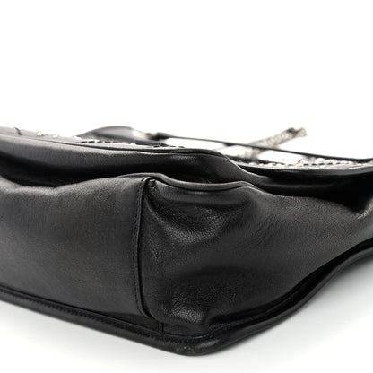 Saint Laurent Calfskin Matelasse Monogram Studded Stardust Medium Niki Chain Satchel Black 9 of 11