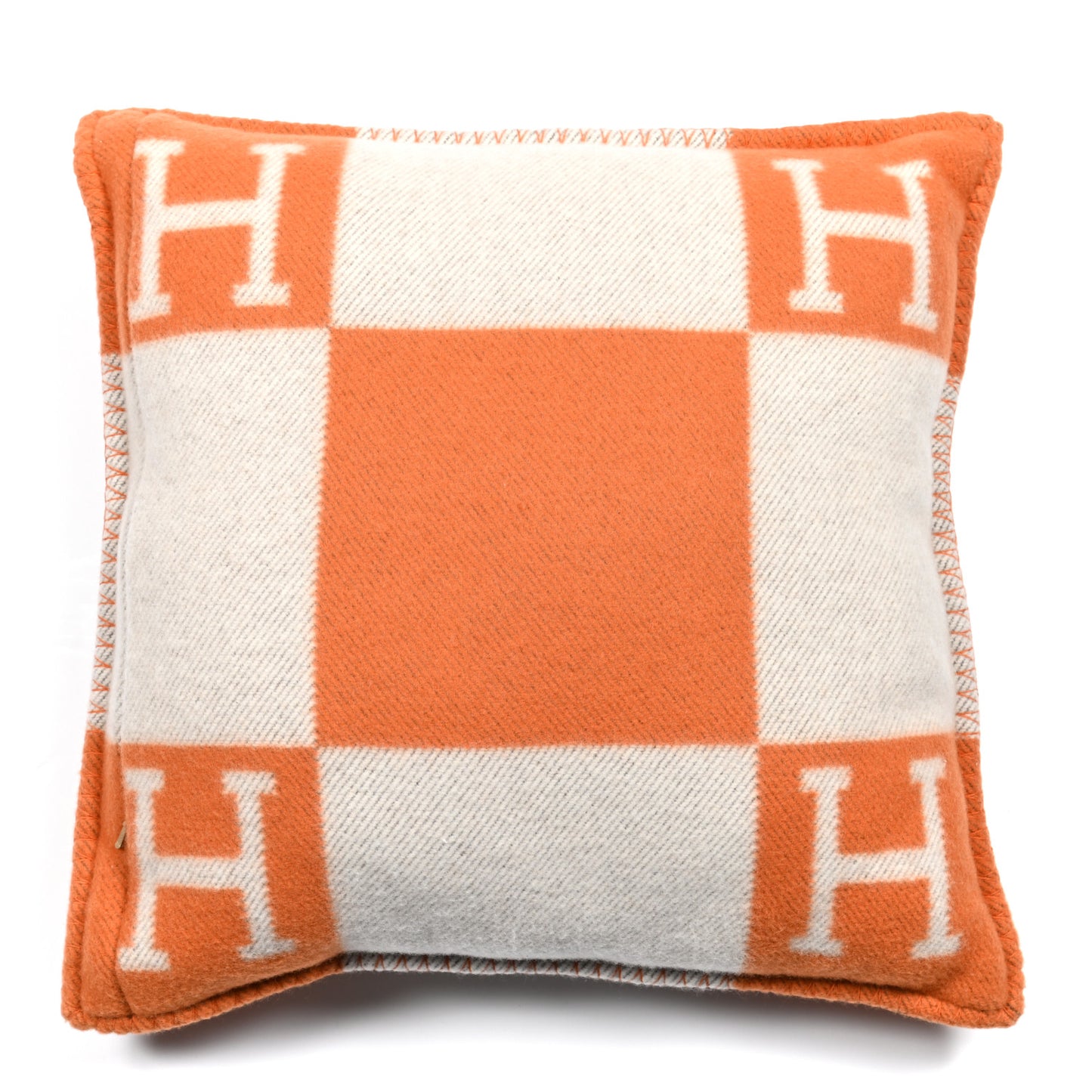 Wool Cashmere Avalon Pillow PM Ecru Potiron