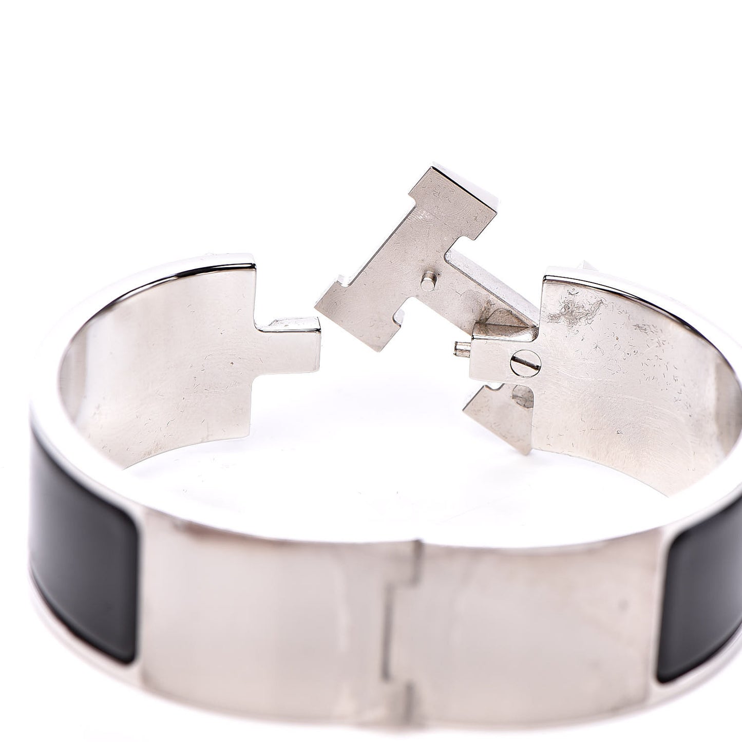 Enamel Wide Clic Clac H Bracelet PM Black
