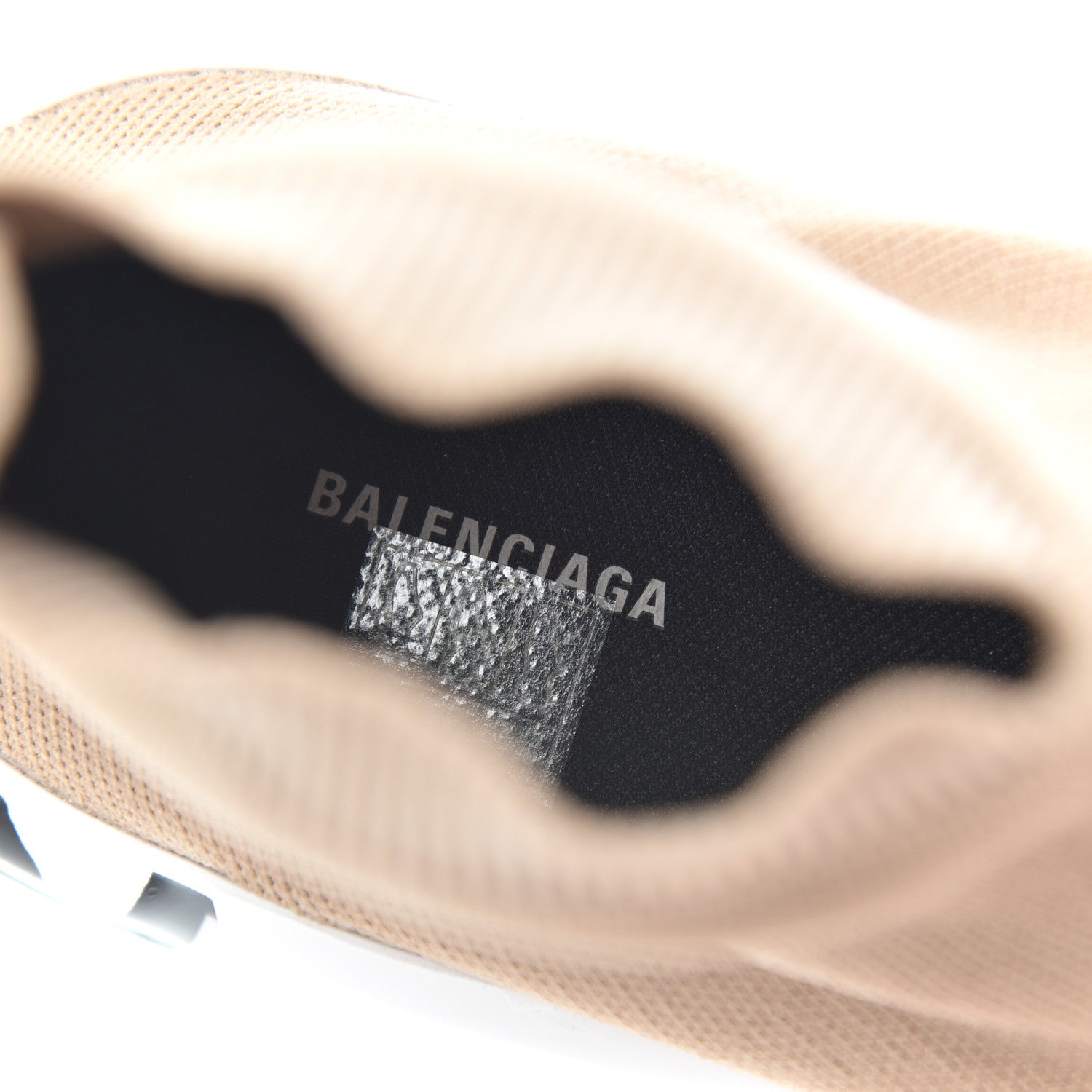 Balenciaga Neoprene Knit Womens Speed Graffiti Sneakers 41 Beige White Black 6 of 8