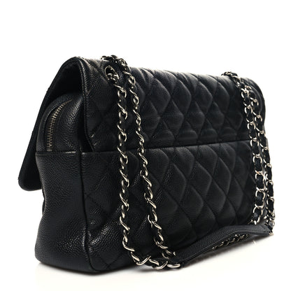 Chanel Caviar Quilted Jumbo Easy Flap Black 2 of 12