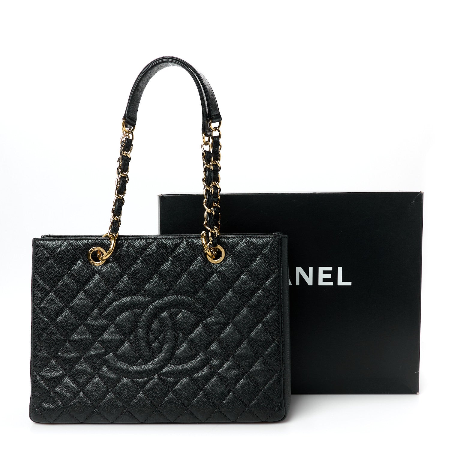 Chanel Caviar Quilted Grand Shopping Tote GST Black 11 of 11