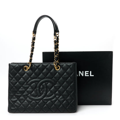 Chanel Caviar Quilted Grand Shopping Tote GST Black 11 of 11