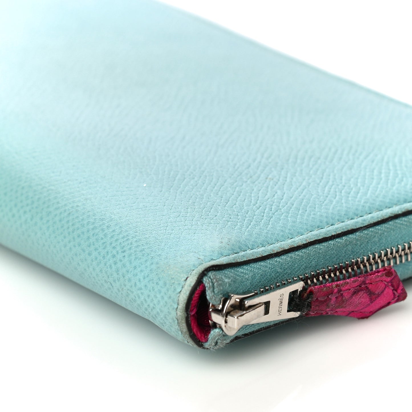 Epsom Silk'In Wallet Bleu Atoll Rose Tyrien