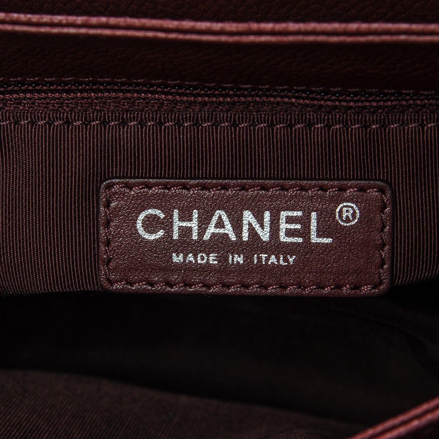 Caviar Quilted Small Rock In Rome Flap Burgundy
