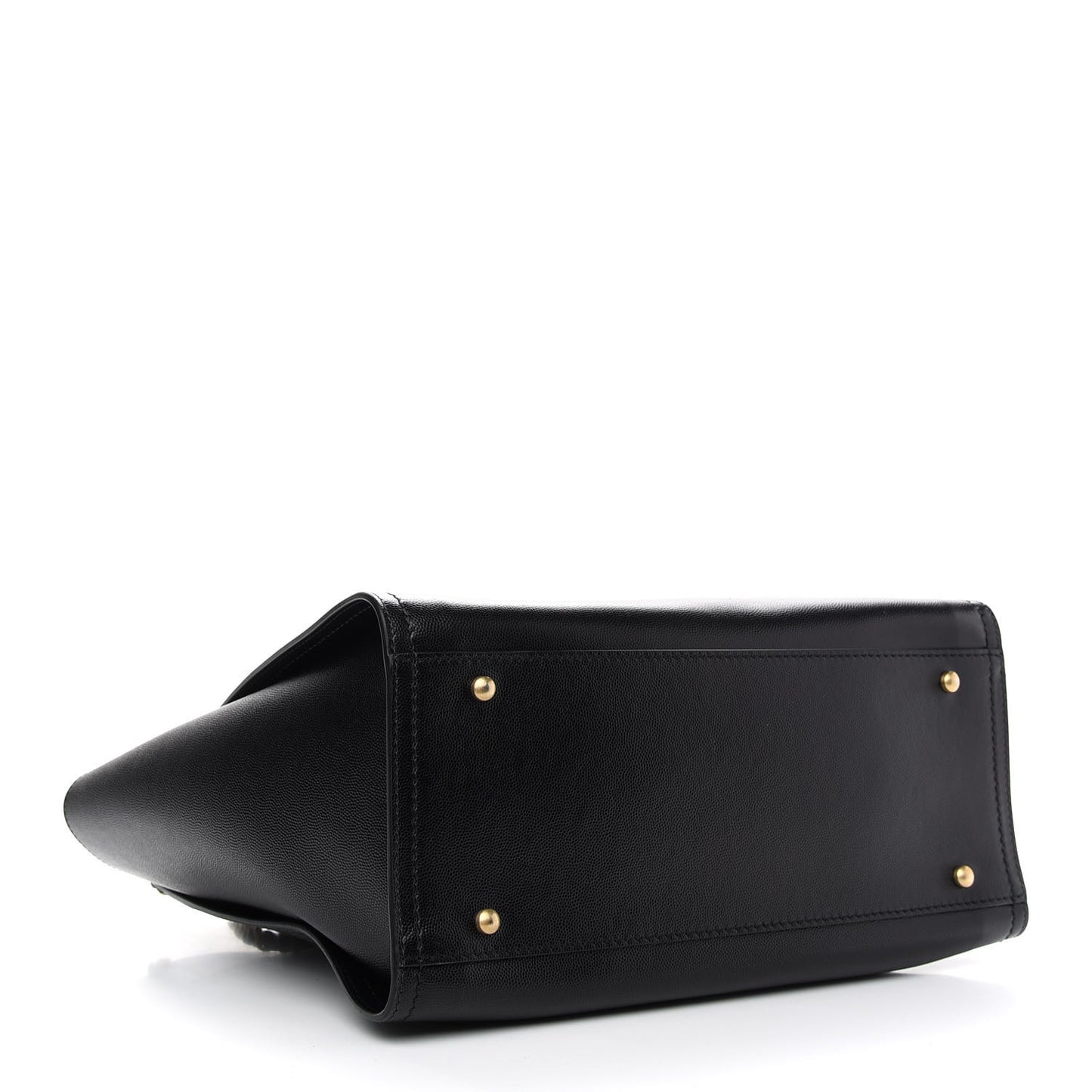 Caviar Small Studded Deauville Tote Black