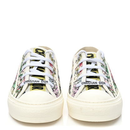 Christian Dior Canvas Constellation Embroidered Womens Walk'N'Dior Low Top Sneakers 38 White Multicolor 2 of 10