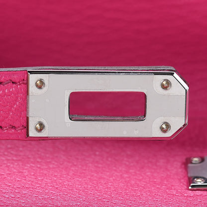 Hermes Chevre Mysore Kelly Longue Wallet Rose Tyrien 11 of 17