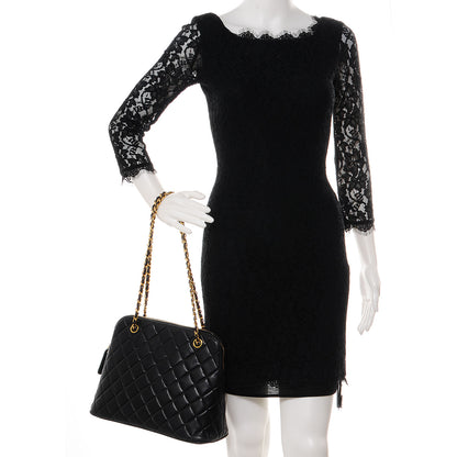 Chanel Lambskin Quilted Shoulder Bag Black 2 of 7