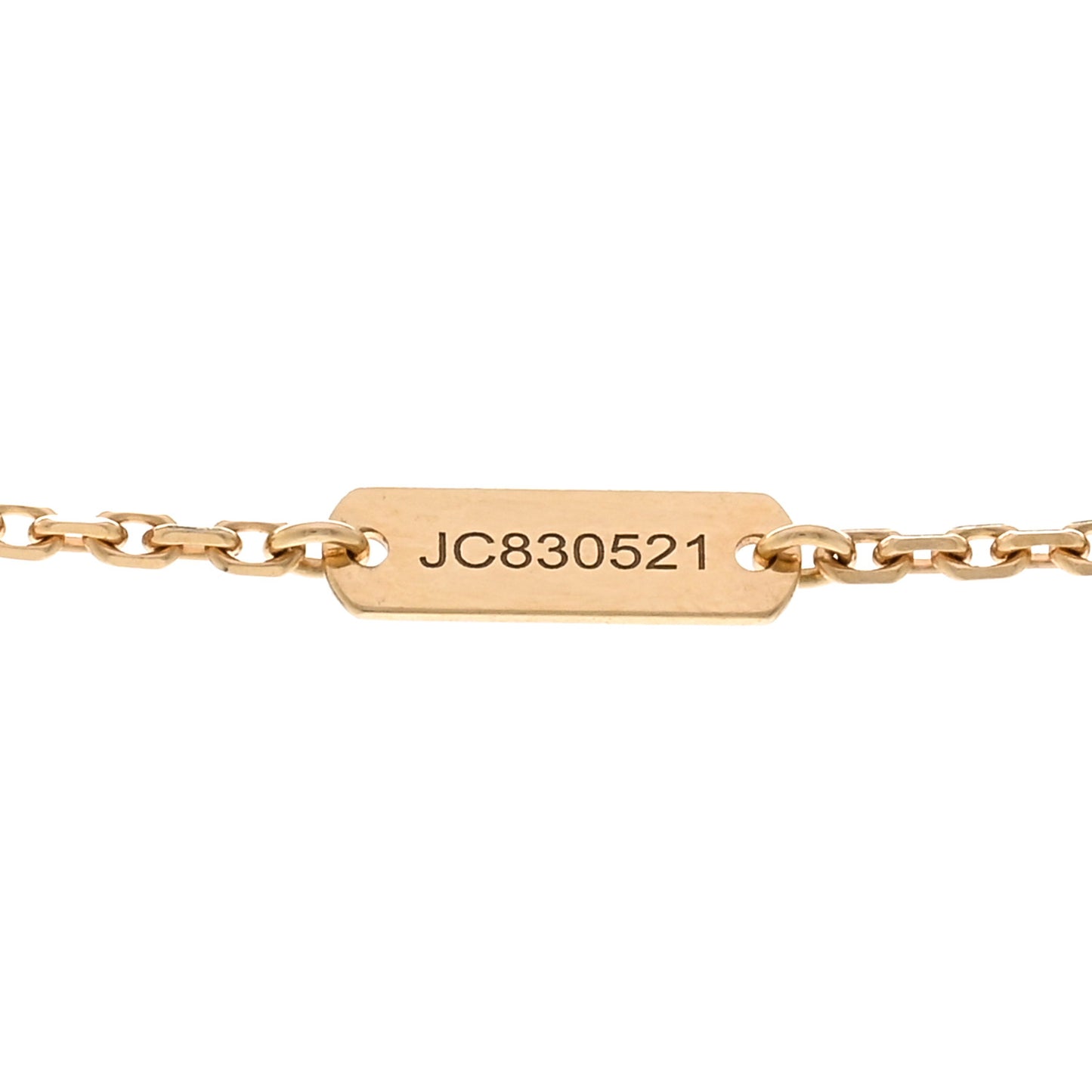 18K Yellow Gold Black Onyx Vintage Alhambra Pendant Necklace