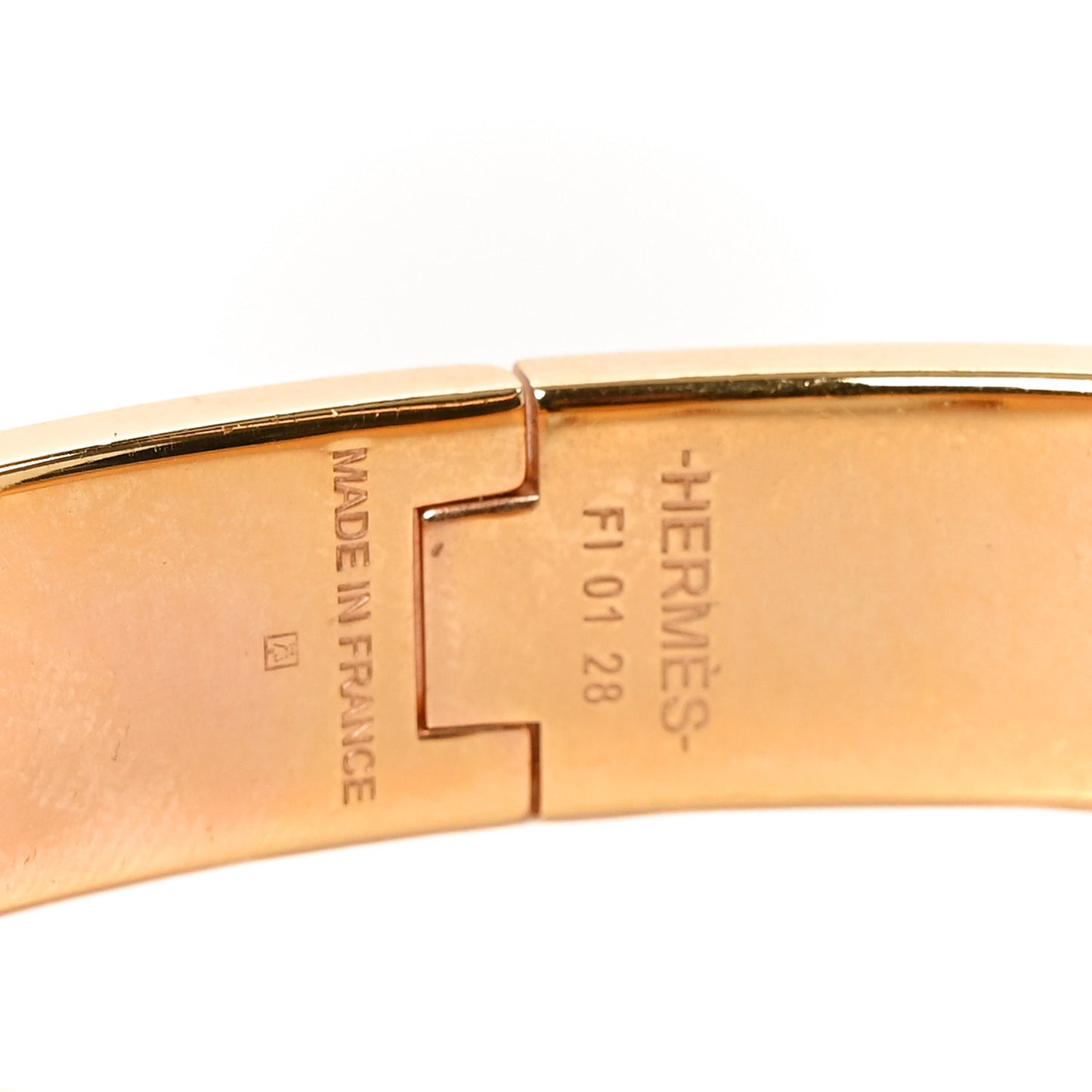 Enamel Narrow Clic Clac H Bracelet PM Rose Patch