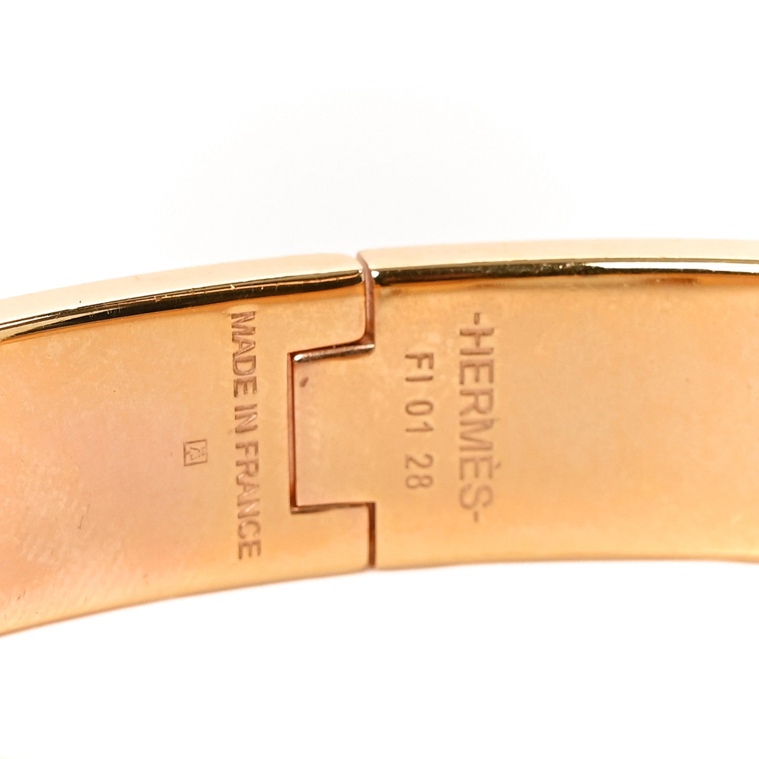 Hermes Enamel Narrow Clic Clac H Bracelet PM Rose Patch 4 of 4