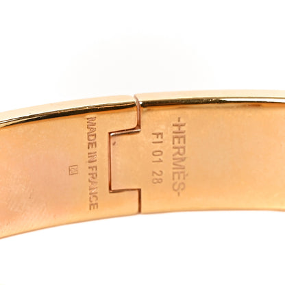 Hermes Enamel Narrow Clic Clac H Bracelet PM Rose Patch 4 of 4