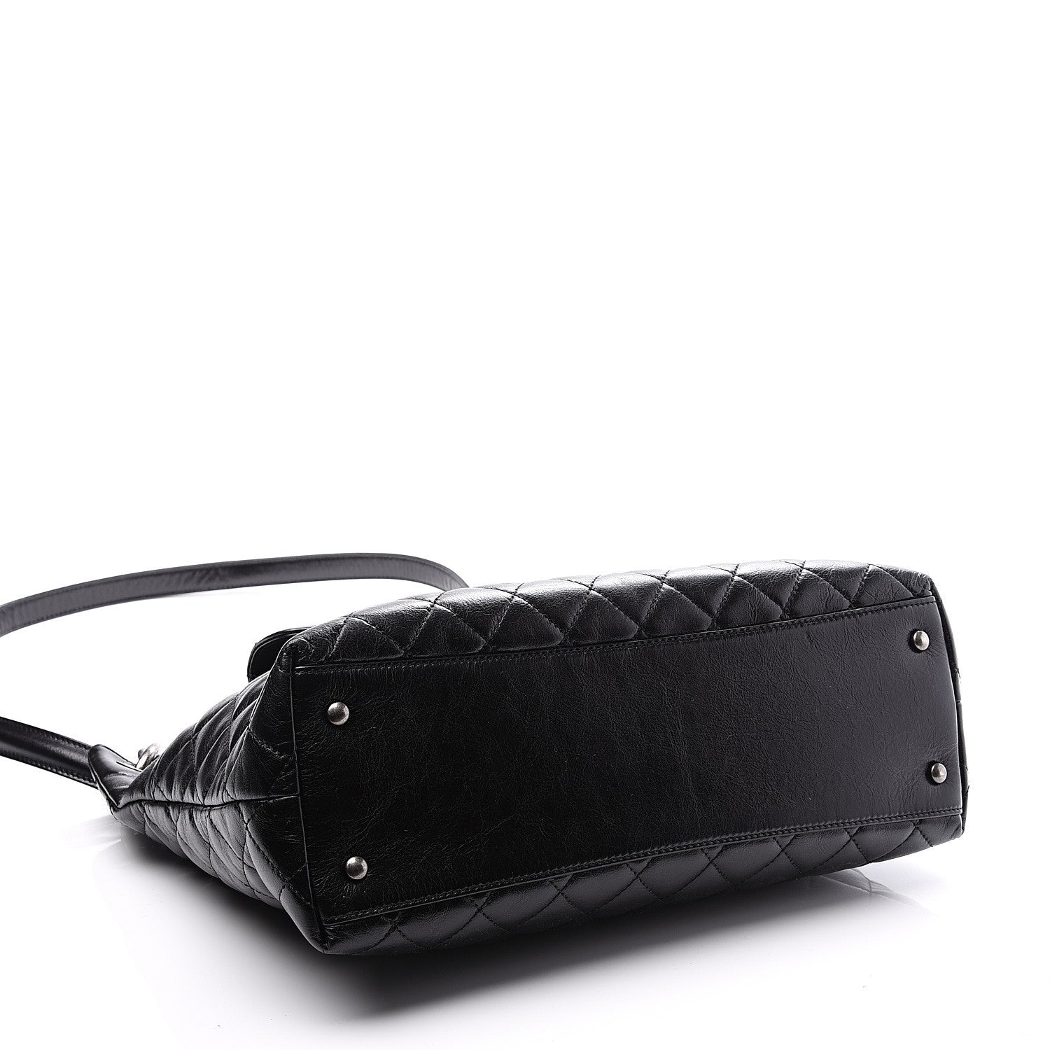 Chanel Aged Calfskin Quilted Mad About Quilting Hobo Black 3 of 9