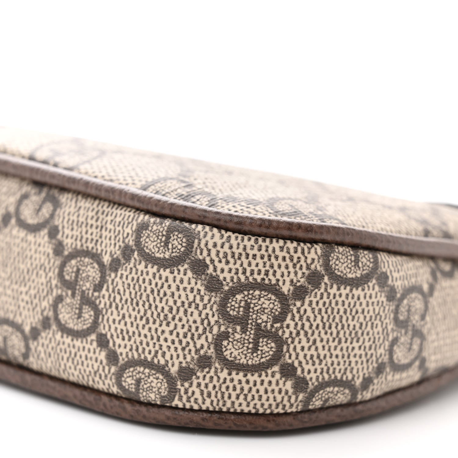 Gucci GG Supreme Monogram Textured Dollar Calfskin Mini Ophidia Chain Bag Beige Ebony 10 of 11