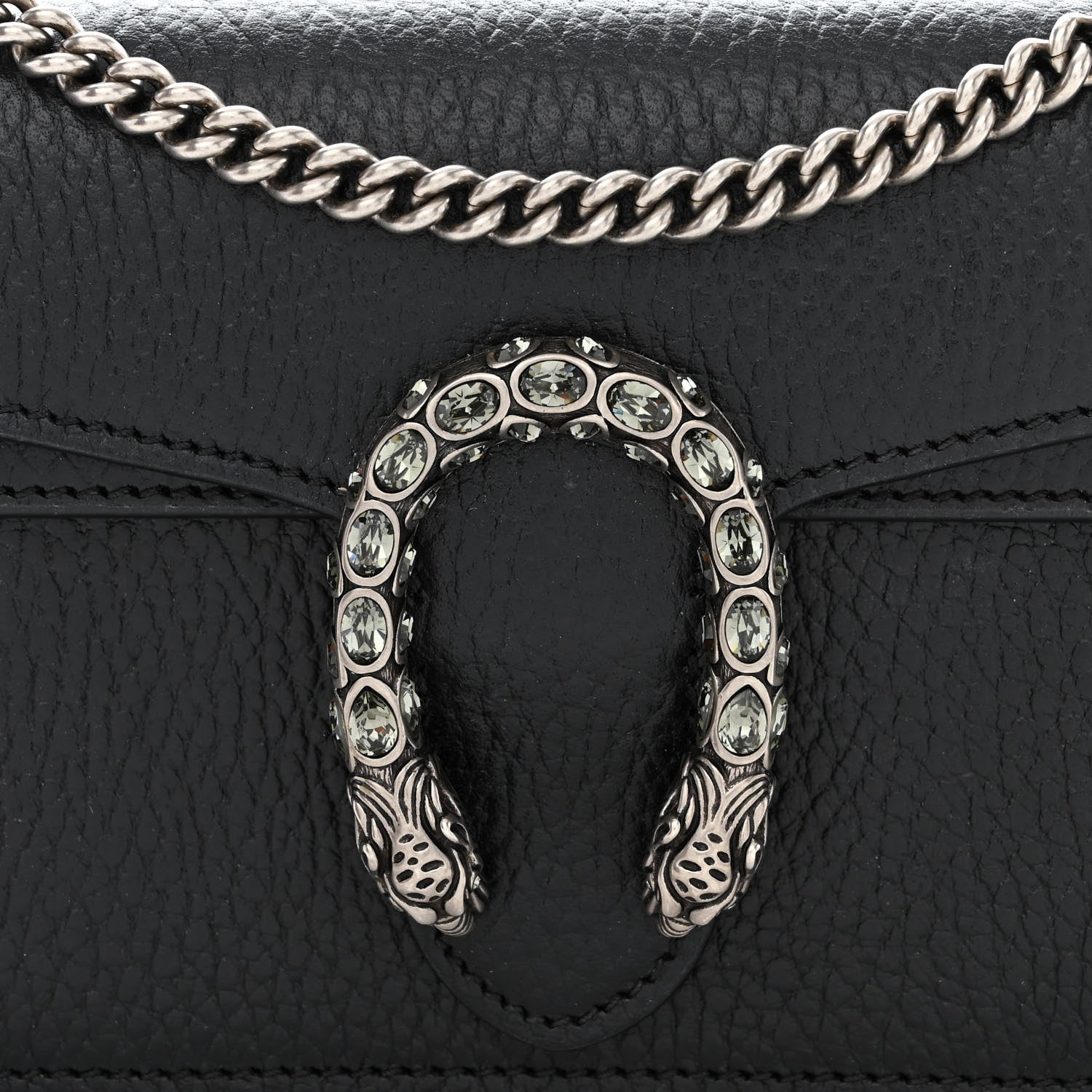 Gucci Calfskin Super Mini Dionysus Shoulder Bag Black 8 of 11
