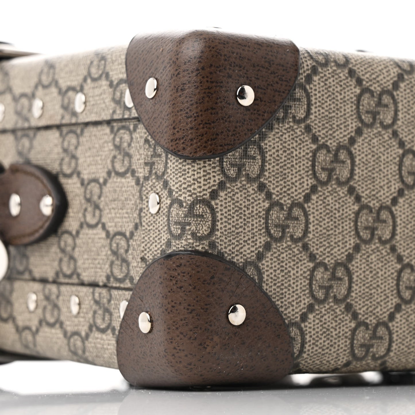 GG Supreme Monogram Globe-Trotter Beauty Case Brown