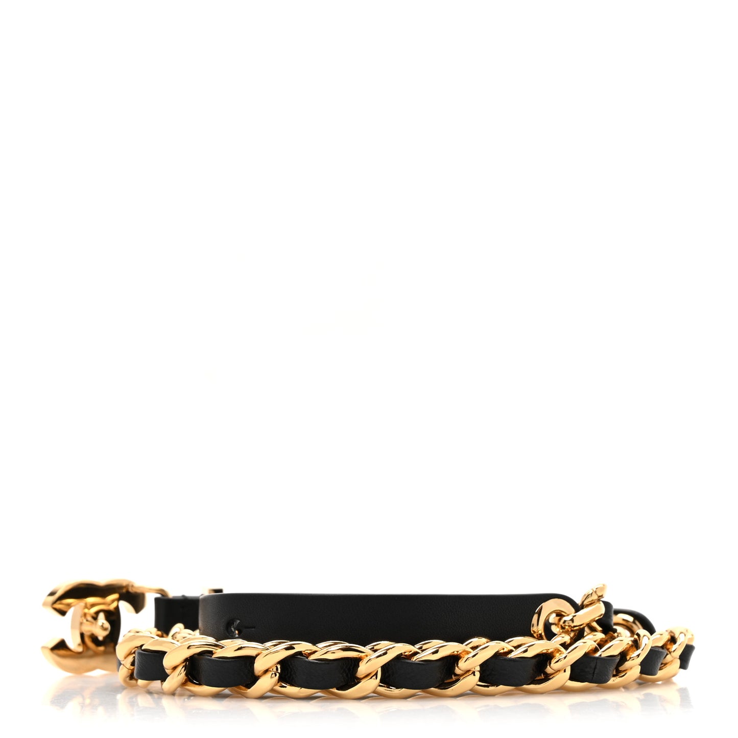 Lambskin CC Chain Belt 85 34 Black