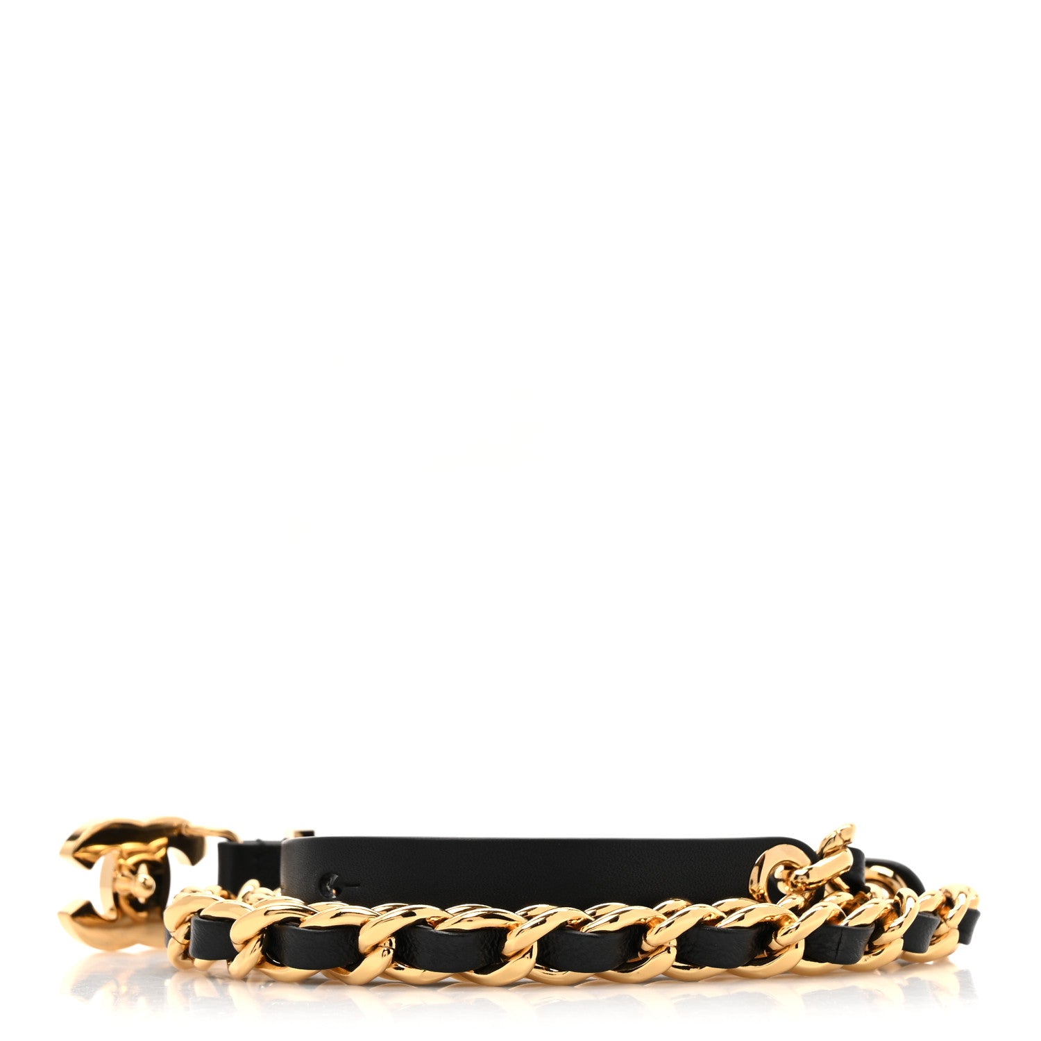 Chanel Lambskin CC Chain Belt 85 34 Black 2 of 6