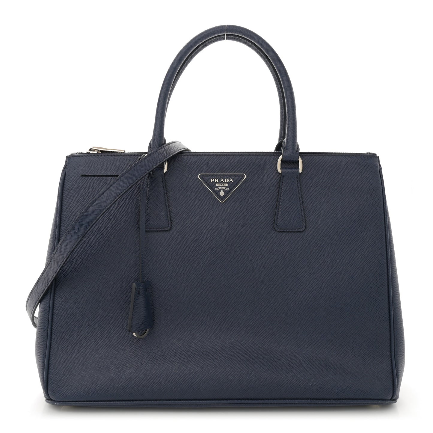 Saffiano Lux Large Galleria Double Zip Tote Baltico