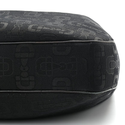 Gucci Canvas Horsebit Hobo Black 11 of 12