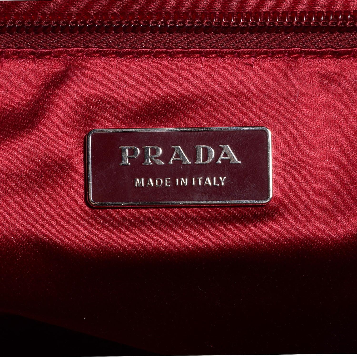 Prada Canvas Boston Bag Red 6 of 9