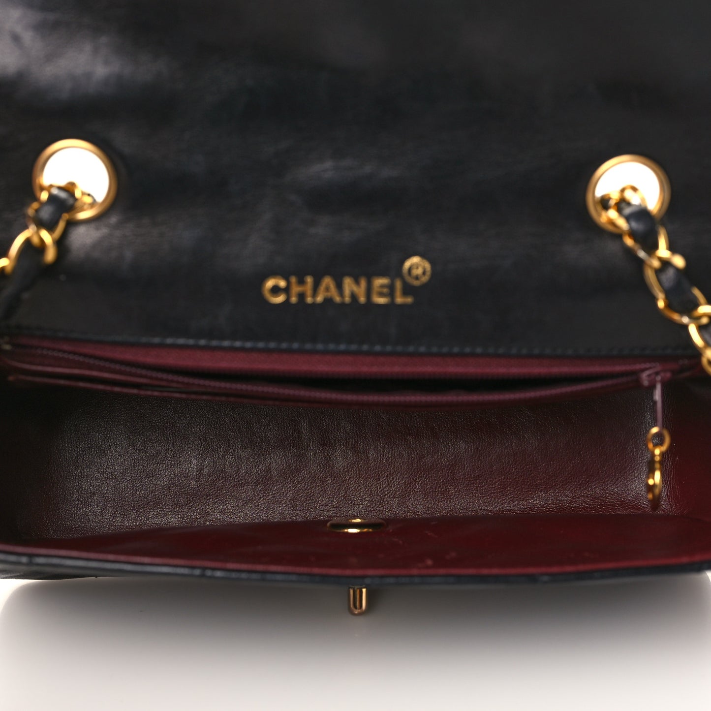 Lambskin Quilted Small Single Flap Black