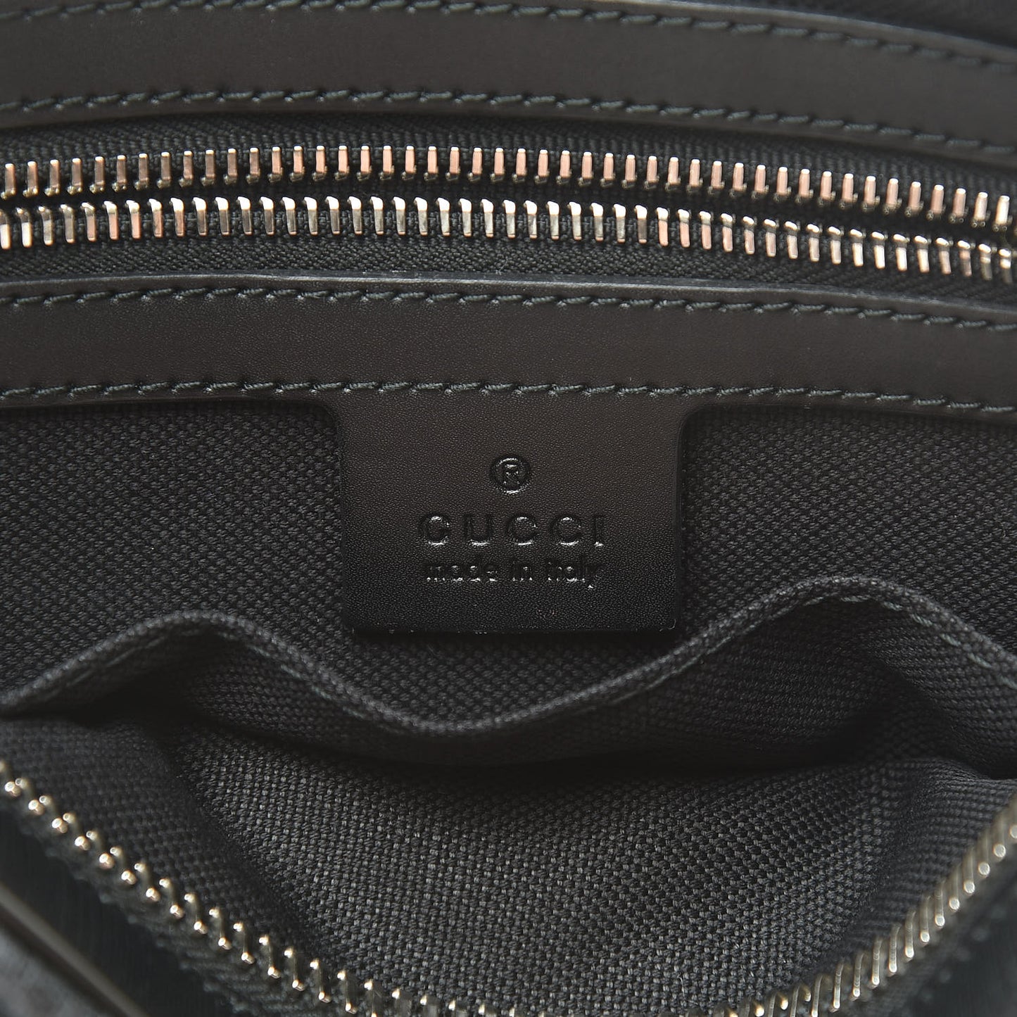 Soft GG Supreme Monogram Web Belt Bag Black Grey