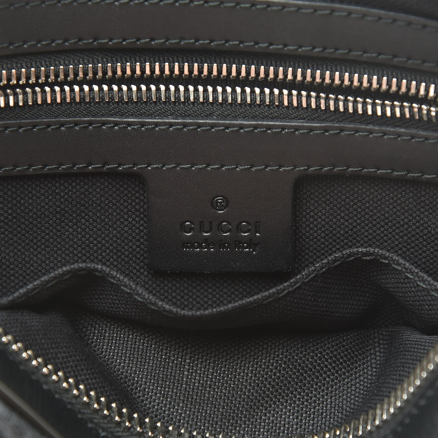 Gucci Soft GG Supreme Monogram Web Belt Bag Black Grey 6 of 10