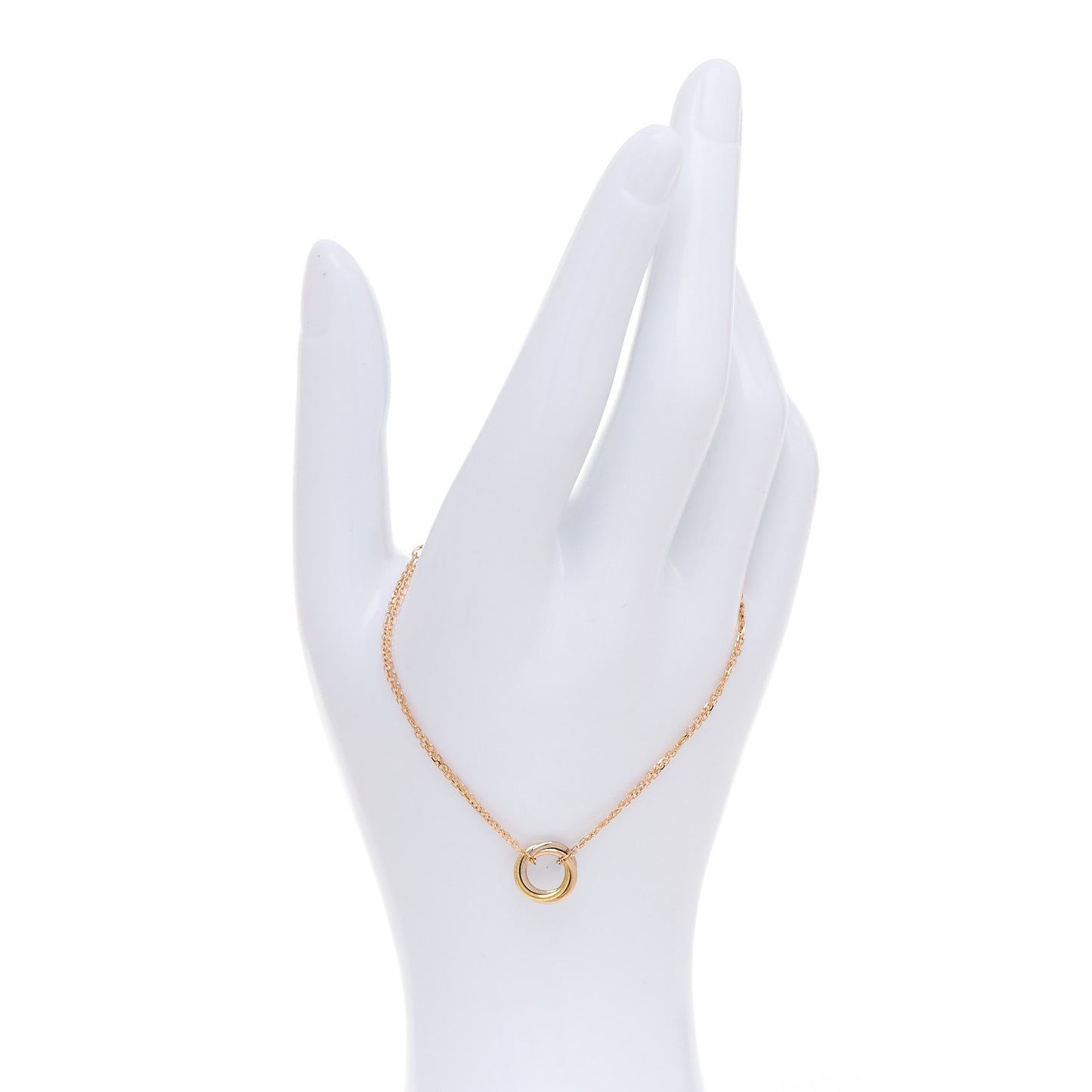 18K Pink Yellow White Gold Trinity Bracelet