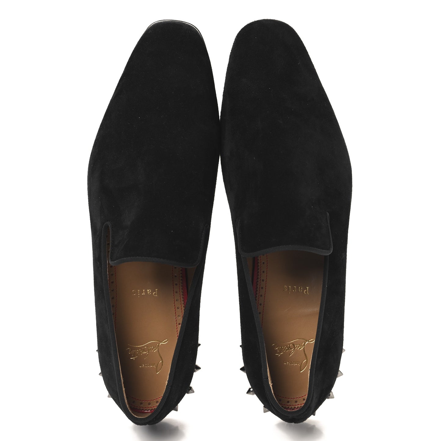 Veau Velours Mens Marquees Loafers 43 Black