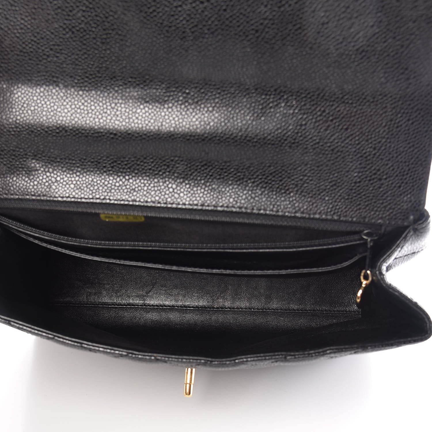 Chanel Caviar Quilted Jumbo Kelly Flap Black 5 of 9