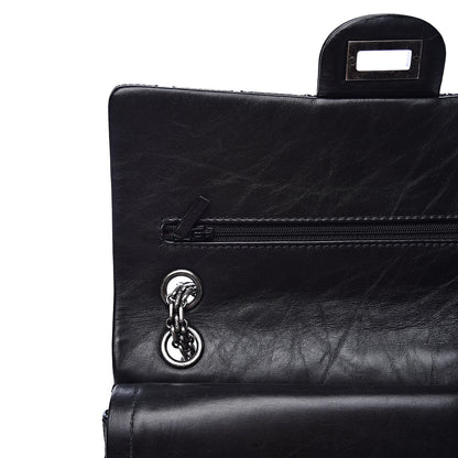 Chanel Aged Calfskin Quilted 2.55 Reissue 225 Flap Black 9 of 16